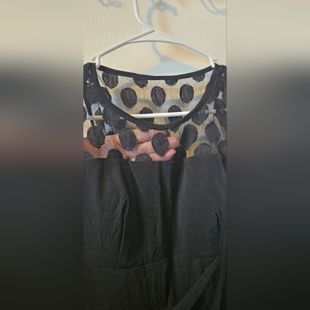 Connected Apparel Womens littlr black dress size M - Picture 3 of 5